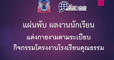 แผ่นพับ ผลงานนักเรียน แผ่นพับ ผลงานนักเรียน